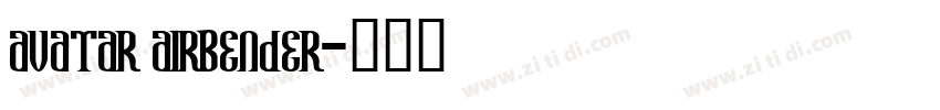Avatar Airbender字体转换